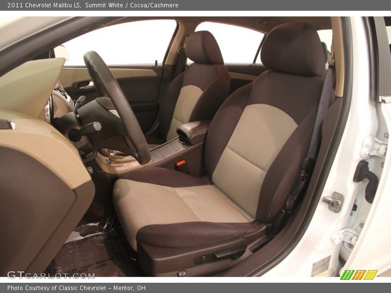 Summit White / Cocoa/Cashmere 2011 Chevrolet Malibu LS