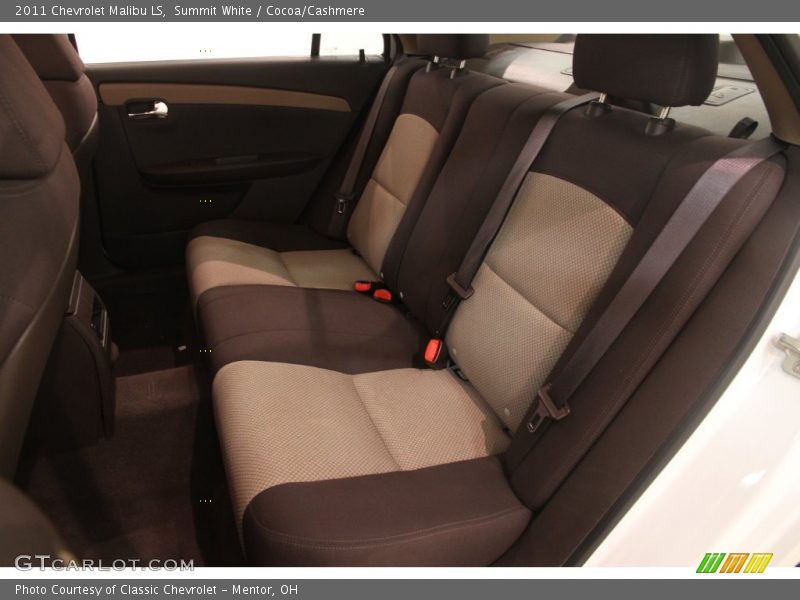 Summit White / Cocoa/Cashmere 2011 Chevrolet Malibu LS