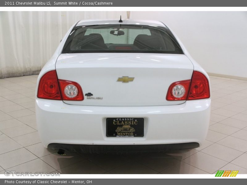 Summit White / Cocoa/Cashmere 2011 Chevrolet Malibu LS