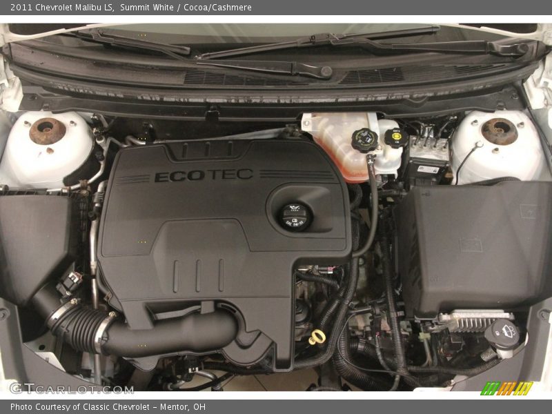 Summit White / Cocoa/Cashmere 2011 Chevrolet Malibu LS
