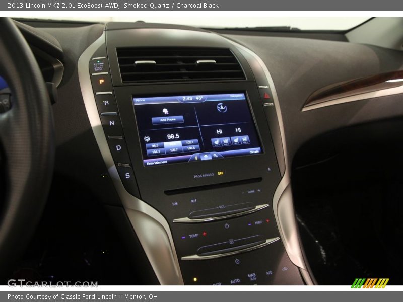 Smoked Quartz / Charcoal Black 2013 Lincoln MKZ 2.0L EcoBoost AWD