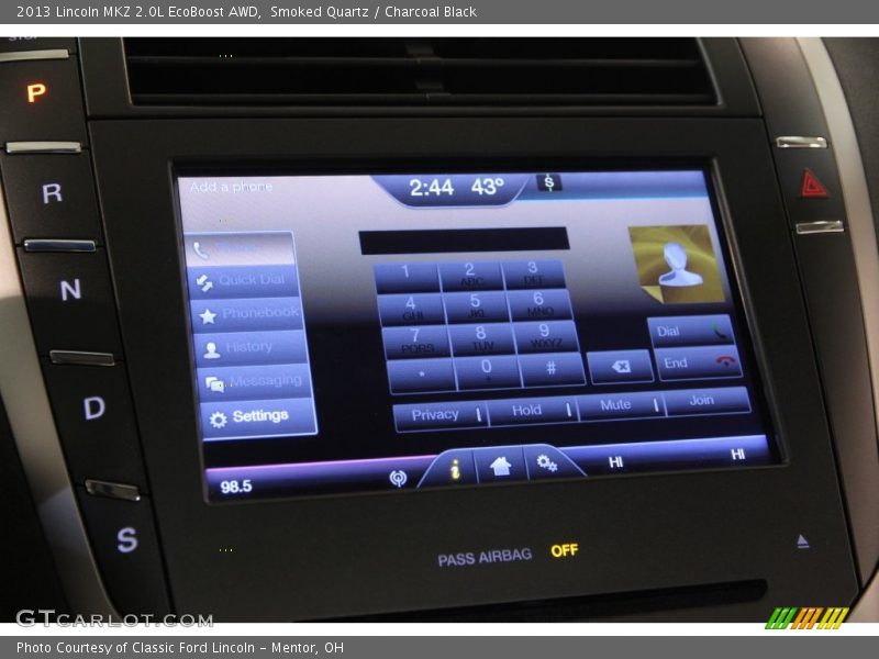 Smoked Quartz / Charcoal Black 2013 Lincoln MKZ 2.0L EcoBoost AWD