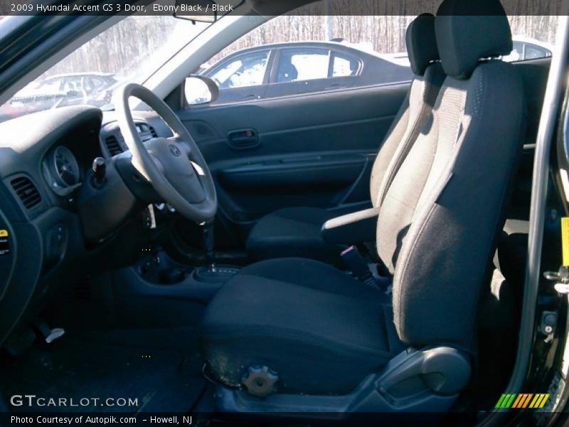 Ebony Black / Black 2009 Hyundai Accent GS 3 Door