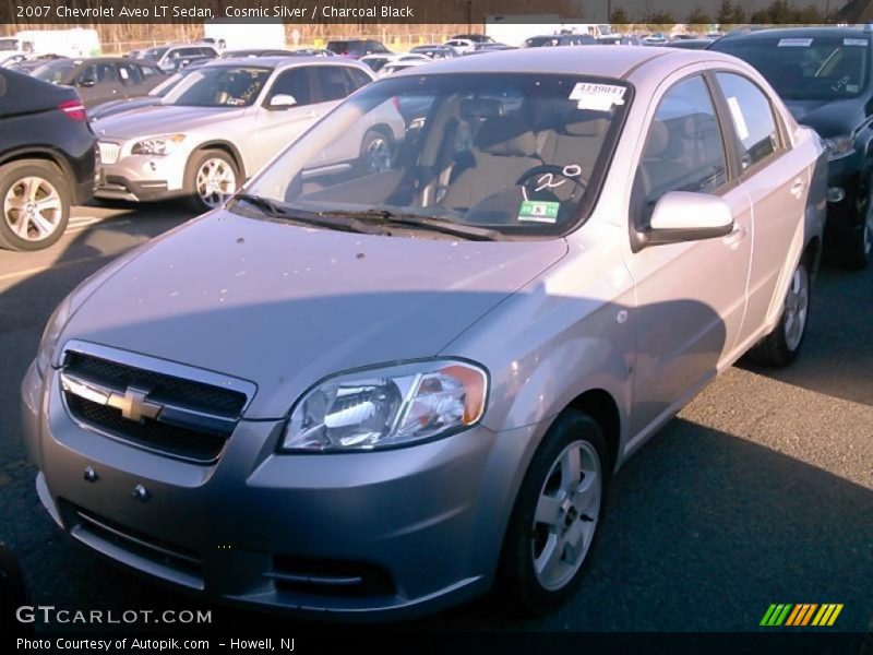 Cosmic Silver / Charcoal Black 2007 Chevrolet Aveo LT Sedan