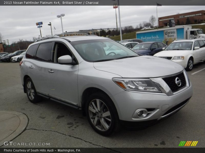 Brilliant Silver / Charcoal 2013 Nissan Pathfinder Platinum 4x4