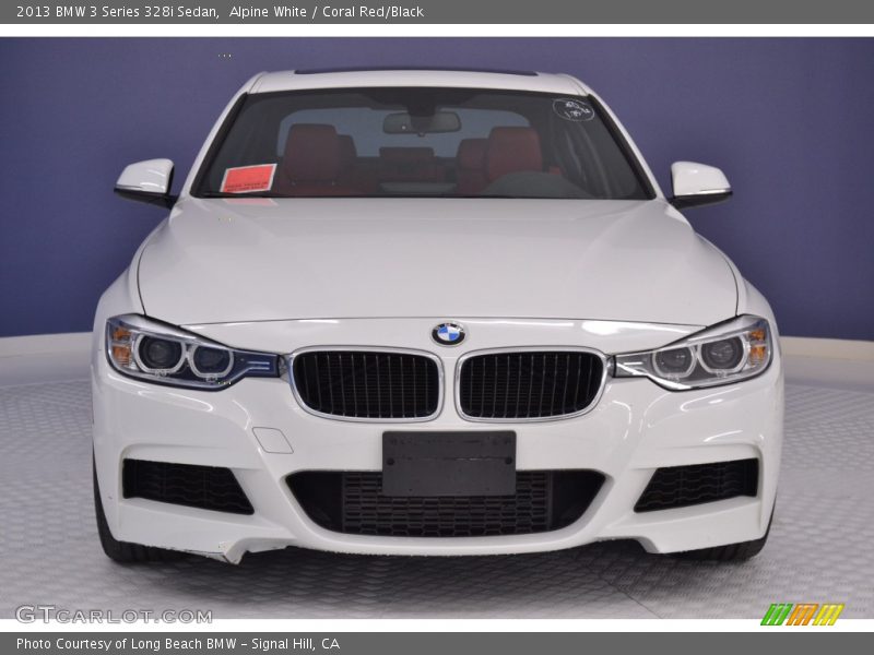 Alpine White / Coral Red/Black 2013 BMW 3 Series 328i Sedan