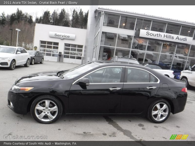 Crystal Black Pearl / Ebony 2011 Acura TSX Sedan