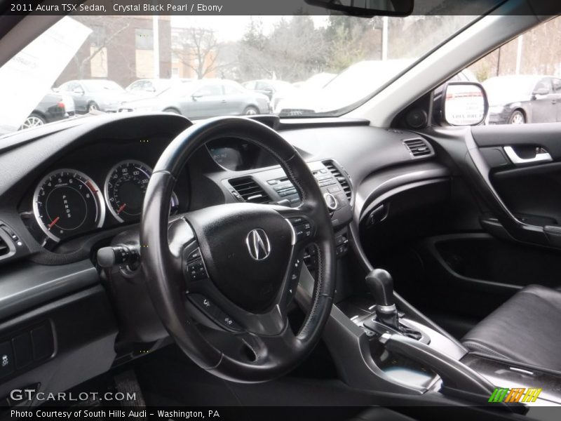 Crystal Black Pearl / Ebony 2011 Acura TSX Sedan