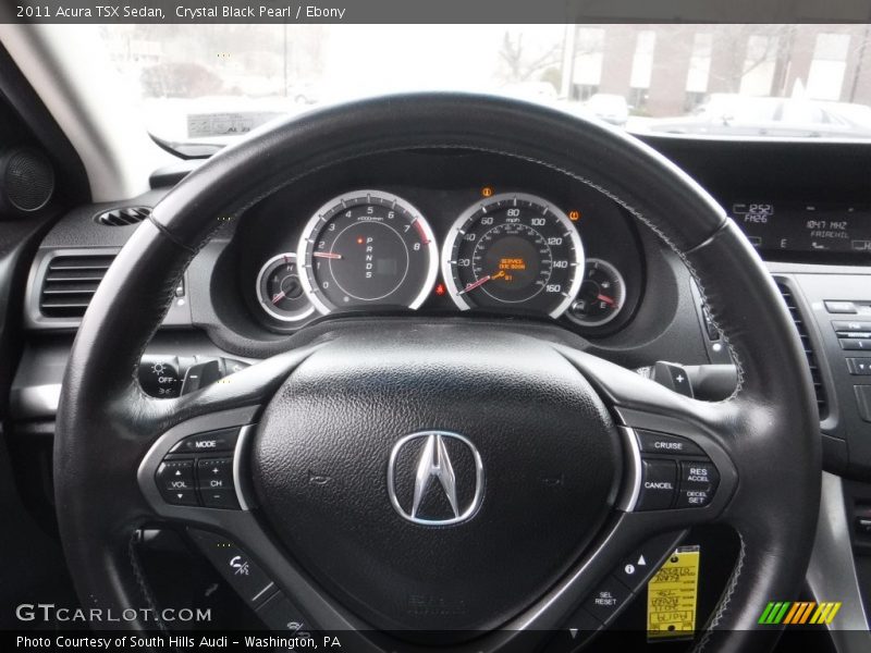 Crystal Black Pearl / Ebony 2011 Acura TSX Sedan