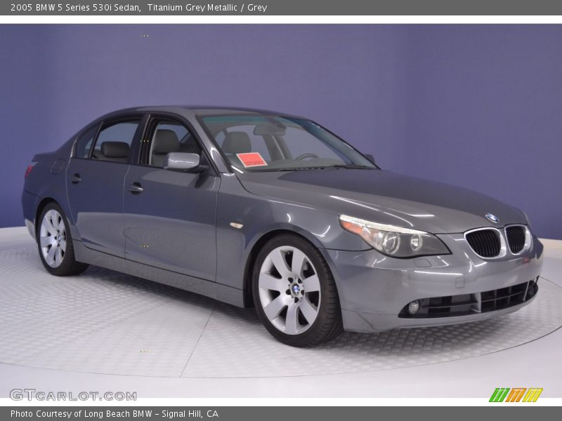 Titanium Grey Metallic / Grey 2005 BMW 5 Series 530i Sedan