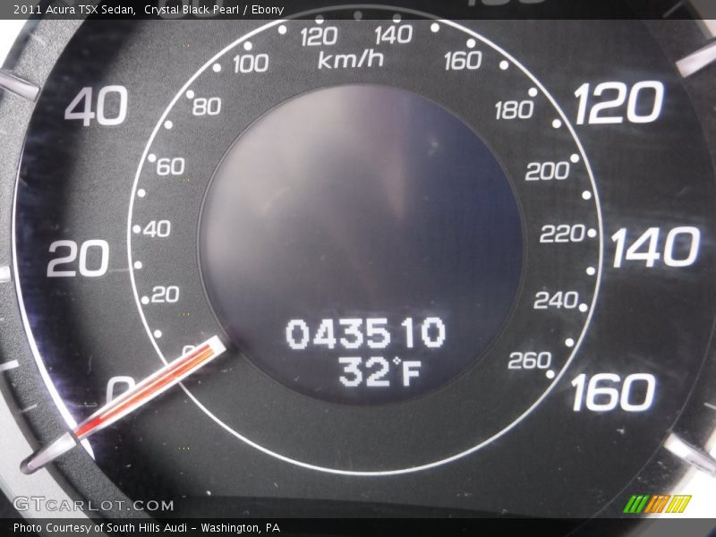 Crystal Black Pearl / Ebony 2011 Acura TSX Sedan