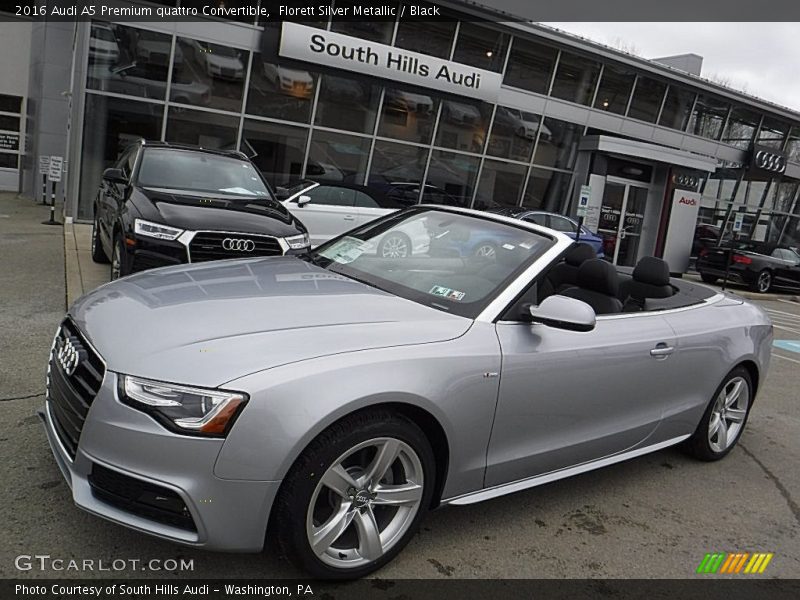 Florett Silver Metallic / Black 2016 Audi A5 Premium quattro Convertible