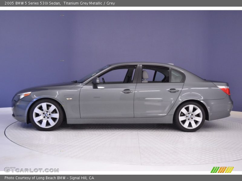 Titanium Grey Metallic / Grey 2005 BMW 5 Series 530i Sedan
