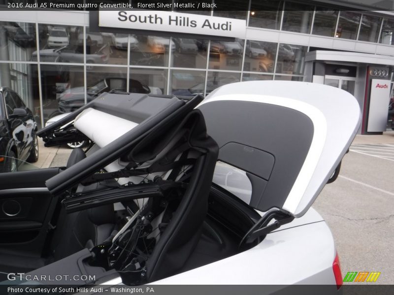 Florett Silver Metallic / Black 2016 Audi A5 Premium quattro Convertible