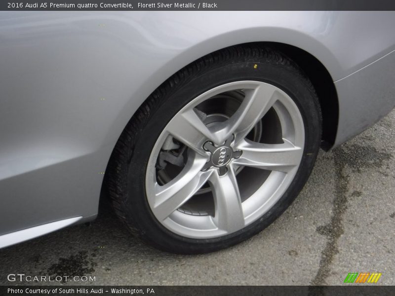 Florett Silver Metallic / Black 2016 Audi A5 Premium quattro Convertible