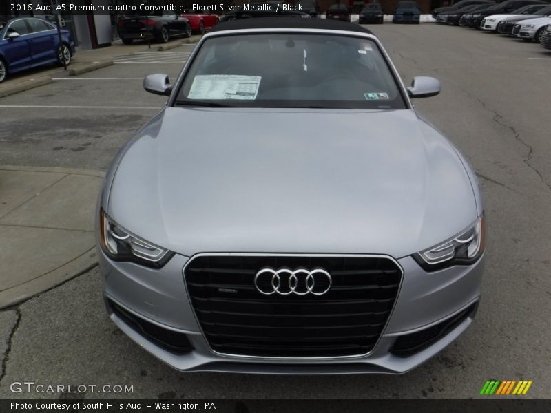 Florett Silver Metallic / Black 2016 Audi A5 Premium quattro Convertible