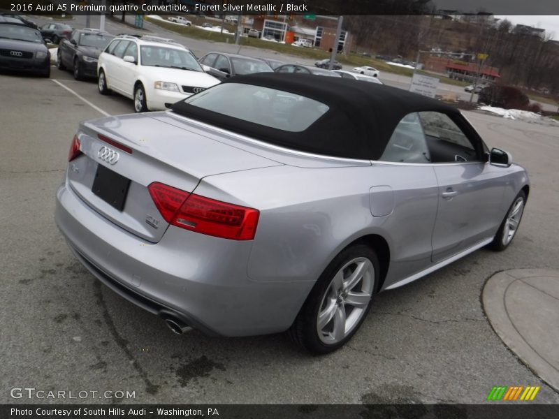 Florett Silver Metallic / Black 2016 Audi A5 Premium quattro Convertible
