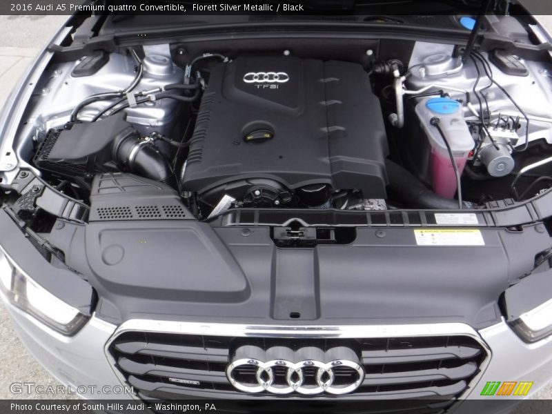 Florett Silver Metallic / Black 2016 Audi A5 Premium quattro Convertible