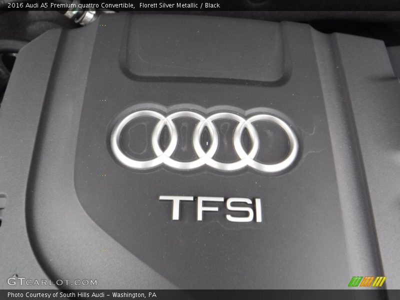Florett Silver Metallic / Black 2016 Audi A5 Premium quattro Convertible
