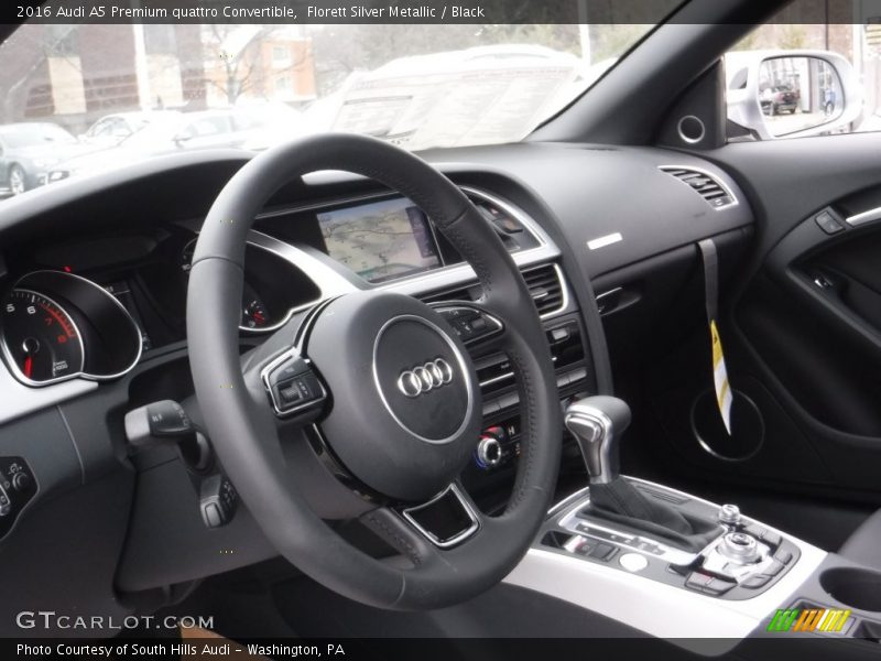 Florett Silver Metallic / Black 2016 Audi A5 Premium quattro Convertible