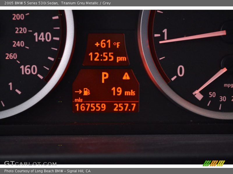 Titanium Grey Metallic / Grey 2005 BMW 5 Series 530i Sedan