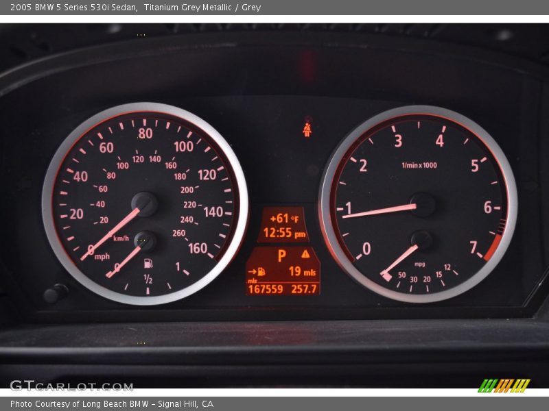 Titanium Grey Metallic / Grey 2005 BMW 5 Series 530i Sedan