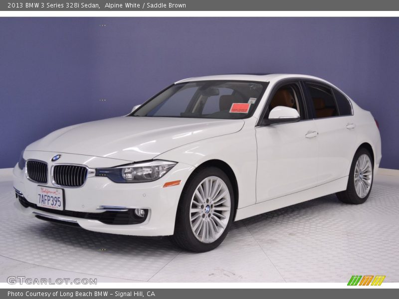 Alpine White / Saddle Brown 2013 BMW 3 Series 328i Sedan