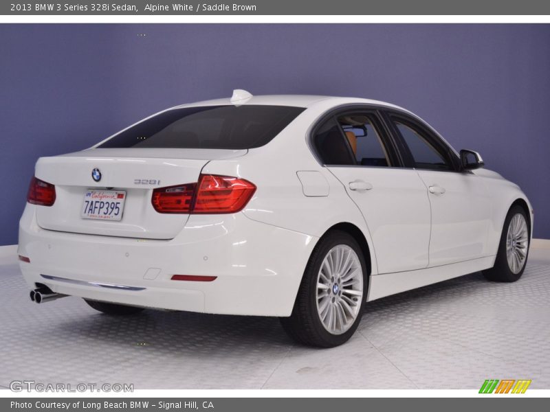 Alpine White / Saddle Brown 2013 BMW 3 Series 328i Sedan