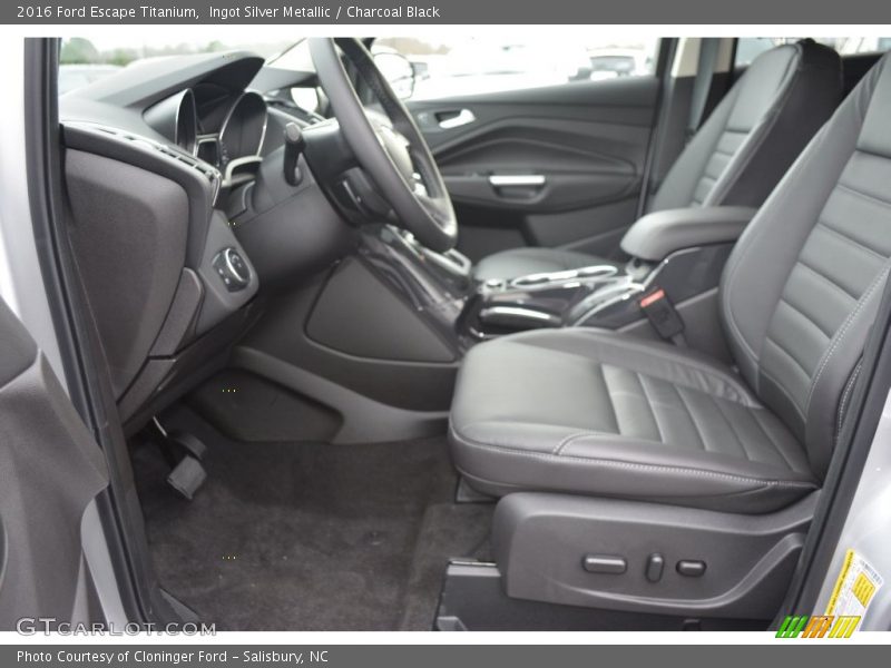 Ingot Silver Metallic / Charcoal Black 2016 Ford Escape Titanium
