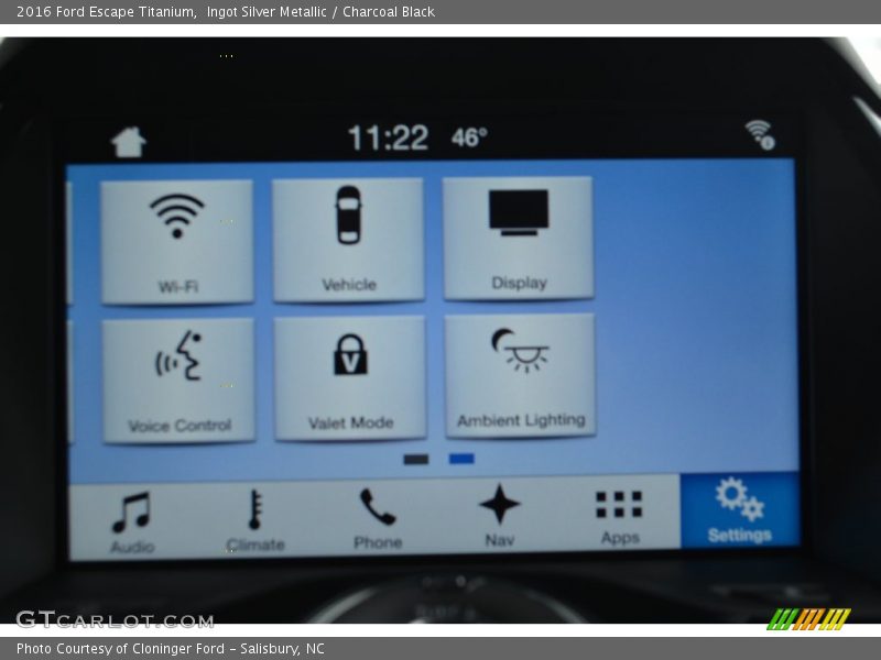Ingot Silver Metallic / Charcoal Black 2016 Ford Escape Titanium