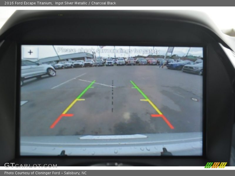 Ingot Silver Metallic / Charcoal Black 2016 Ford Escape Titanium