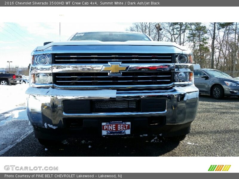 Summit White / Dark Ash/Jet Black 2016 Chevrolet Silverado 3500HD WT Crew Cab 4x4