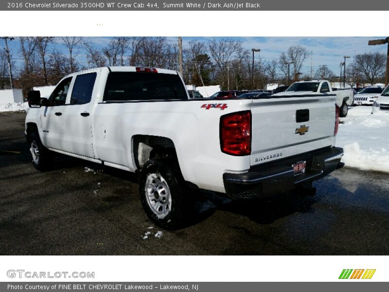 Summit White / Dark Ash/Jet Black 2016 Chevrolet Silverado 3500HD WT Crew Cab 4x4