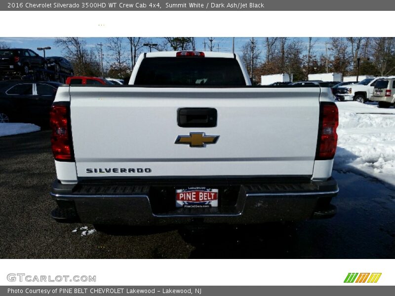 Summit White / Dark Ash/Jet Black 2016 Chevrolet Silverado 3500HD WT Crew Cab 4x4