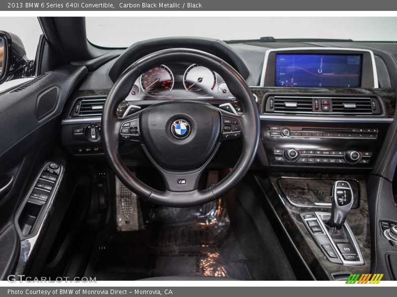 Carbon Black Metallic / Black 2013 BMW 6 Series 640i Convertible