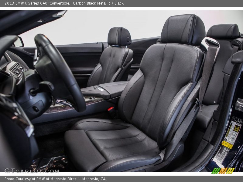 Carbon Black Metallic / Black 2013 BMW 6 Series 640i Convertible
