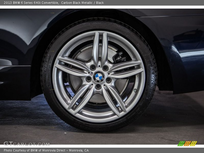 Carbon Black Metallic / Black 2013 BMW 6 Series 640i Convertible