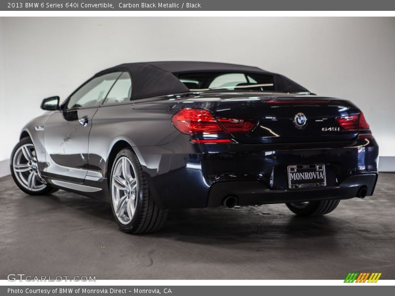 Carbon Black Metallic / Black 2013 BMW 6 Series 640i Convertible