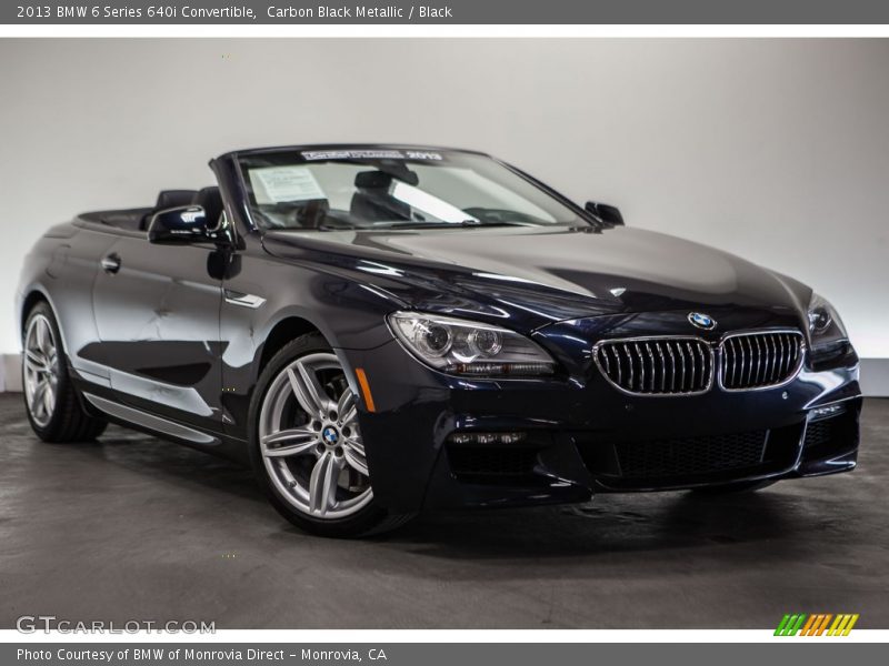 Carbon Black Metallic / Black 2013 BMW 6 Series 640i Convertible