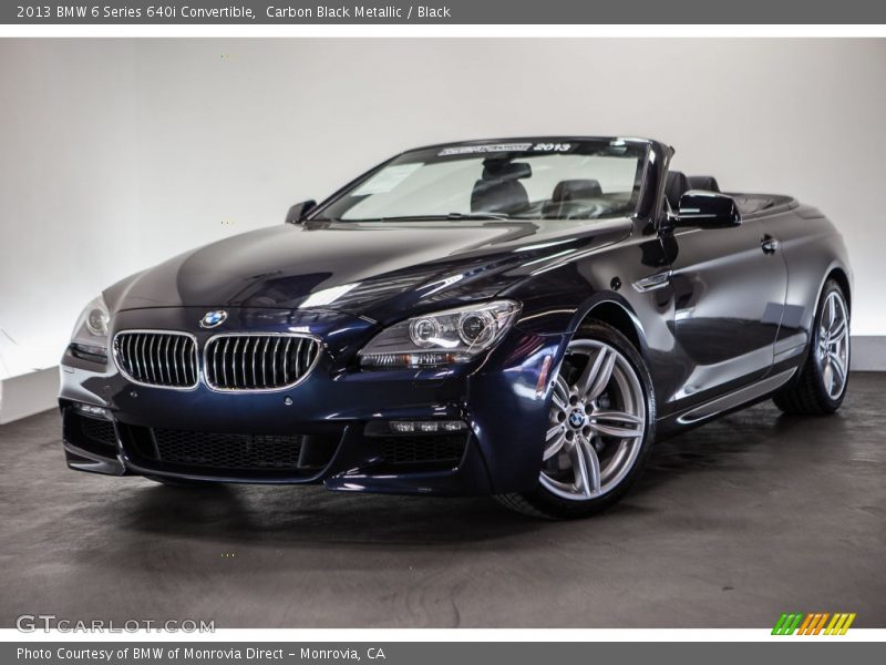 Carbon Black Metallic / Black 2013 BMW 6 Series 640i Convertible