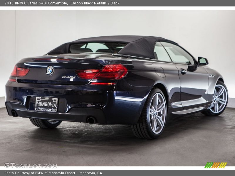 Carbon Black Metallic / Black 2013 BMW 6 Series 640i Convertible