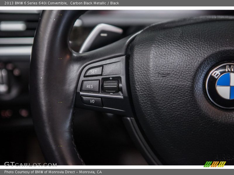 Carbon Black Metallic / Black 2013 BMW 6 Series 640i Convertible