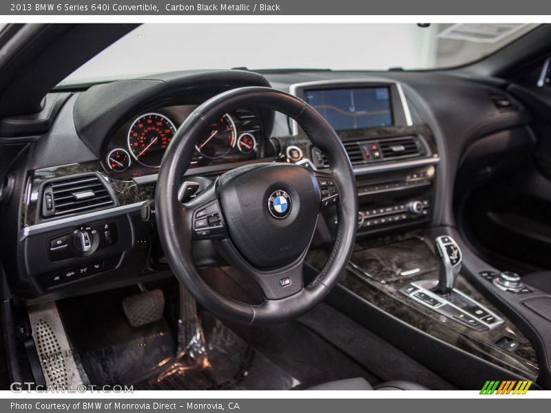 Carbon Black Metallic / Black 2013 BMW 6 Series 640i Convertible