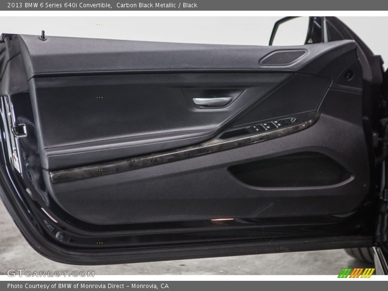 Carbon Black Metallic / Black 2013 BMW 6 Series 640i Convertible