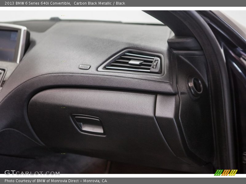 Carbon Black Metallic / Black 2013 BMW 6 Series 640i Convertible