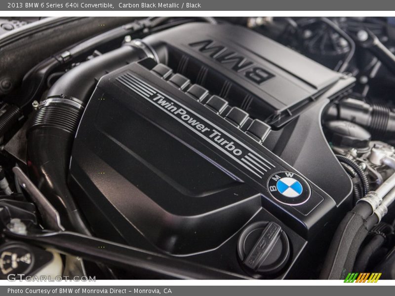 Carbon Black Metallic / Black 2013 BMW 6 Series 640i Convertible