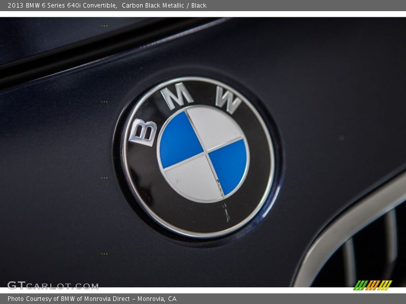 Carbon Black Metallic / Black 2013 BMW 6 Series 640i Convertible