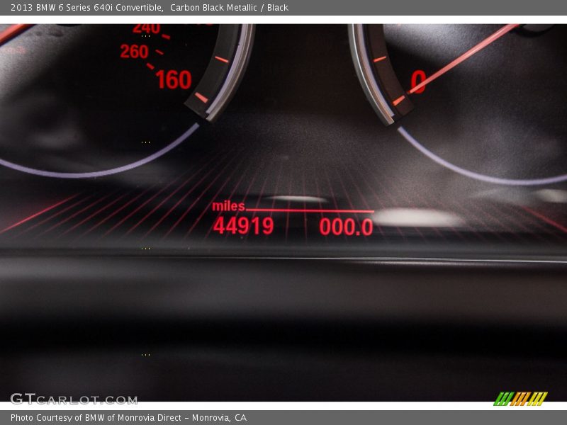 Carbon Black Metallic / Black 2013 BMW 6 Series 640i Convertible