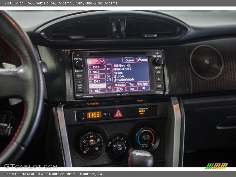 Argento Silver / Black/Red Accents 2013 Scion FR-S Sport Coupe