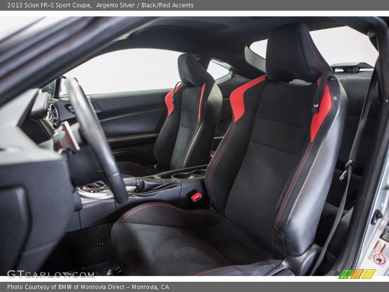 Argento Silver / Black/Red Accents 2013 Scion FR-S Sport Coupe